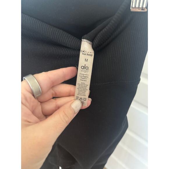 ALO YOGA High-Waist Alosoft Lounge Legging Black Size Medium - Picture 6 of 9
